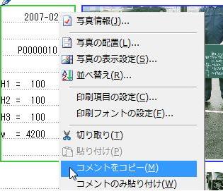 PhotoManager 7.0｜コメントのみコピー・貼り付け