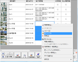 PhotoManager 8.0｜詳細表示で複数の工事写真の入力・確認が可能