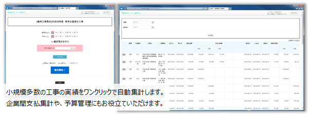 精算処理・自動集計機能