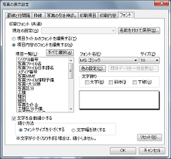 PhotoManager 10｜書式等を工事ごとに設定