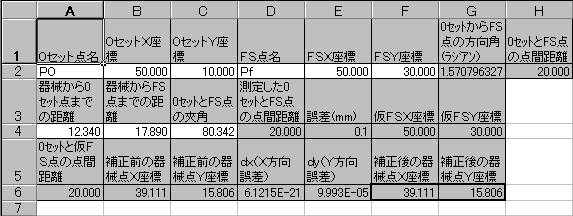 任意器械点の計算と誤差補正