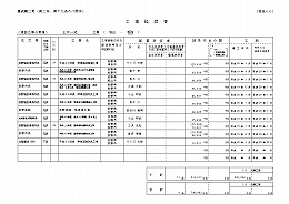 標準で工事経歴書申請書類様式を搭載